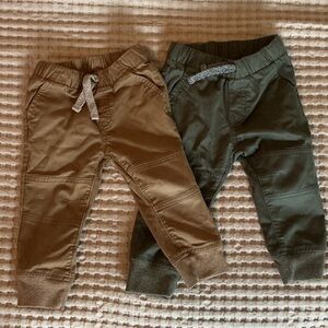 Boys' Khaki and Green Pants - 18M
